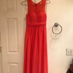 Coral Maniju Long Dress